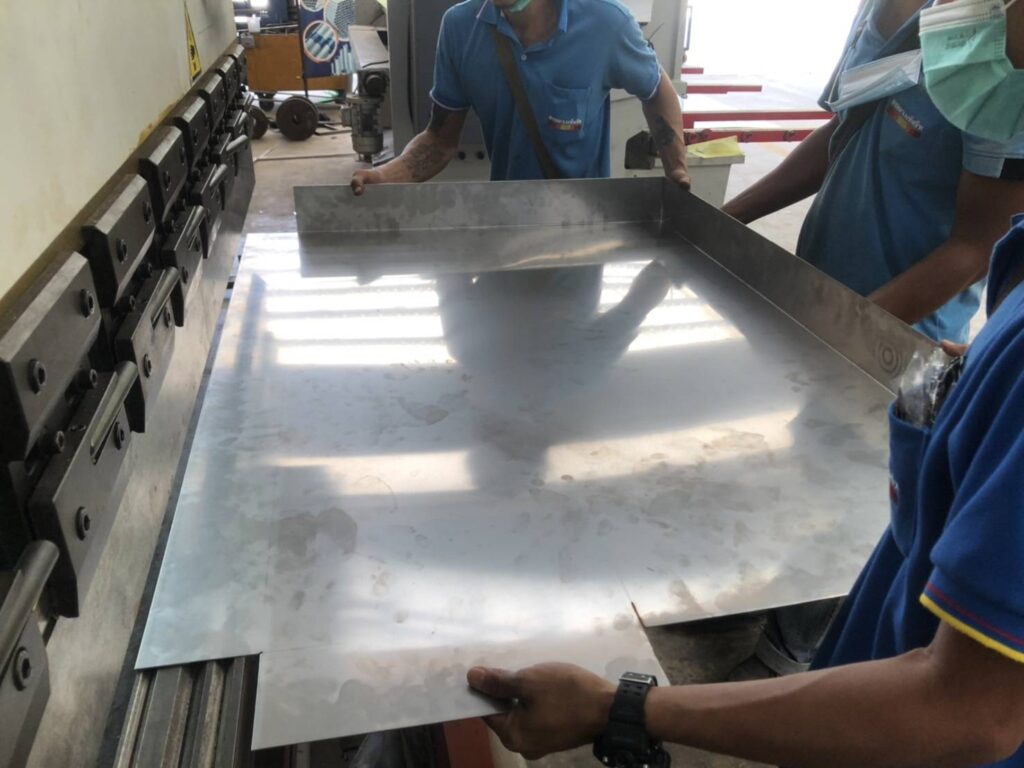 พับแผ่นสแตนเลส